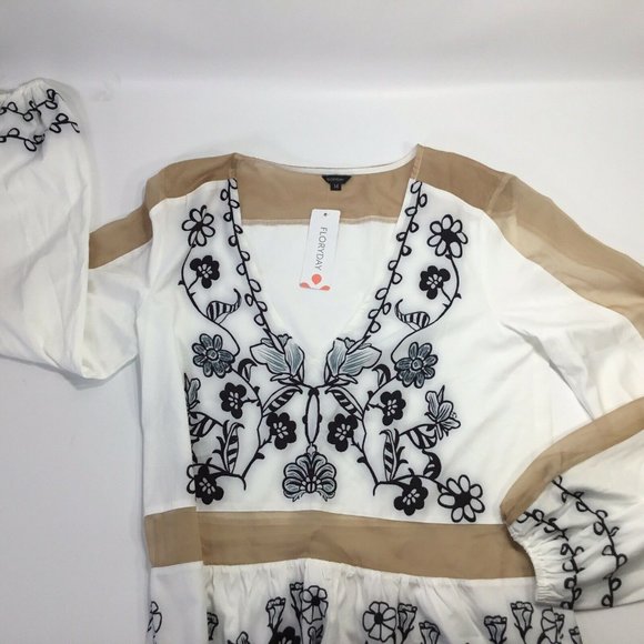 Floryday~NWT~Maxi~Long Dress Sheer Accents~ - Picture 9 of 9